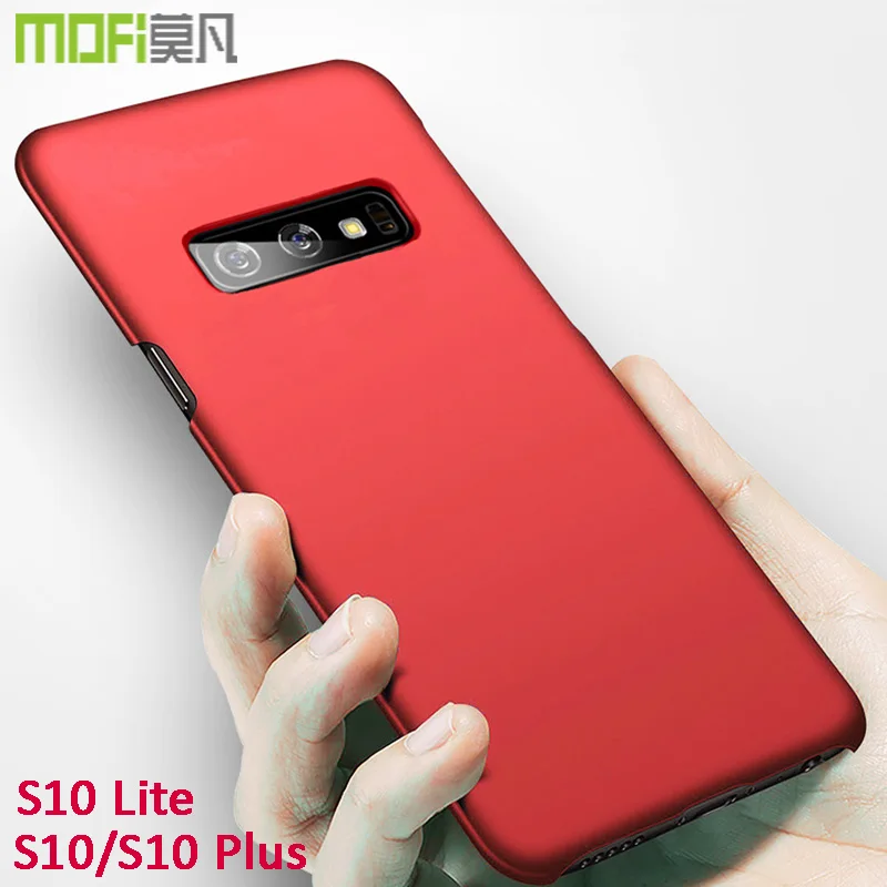 S10 плюс чехол MOFI Полный протектор PC жесткий для samsung S10E принципиально пластиковые