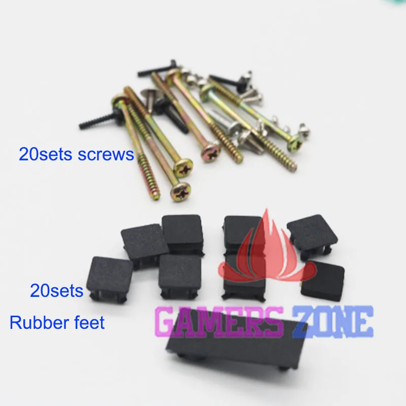 20sets For Sony PS3 Slim 2000 3000 Scews W/ Rubber Boot Pad Feet