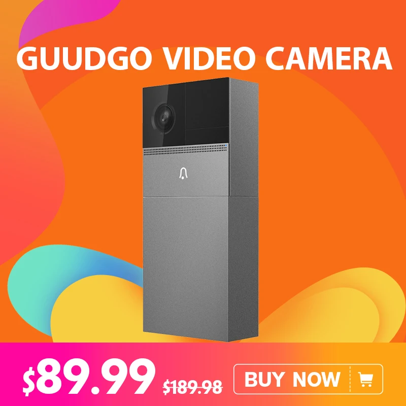 

GUUDGO GD-VD01 Wireless Wifi Remote Waterproof Video Doorbell Camera Phone Visual Intercom Security Low Power 10 Months Standby