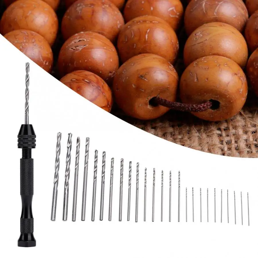 

0.3-3.4mm Black Manual Drilling with 10pcs / 25pcs Twist Drill Carving Drilling Tool Jewelry Tool Set Kit For Jeweler Making b
