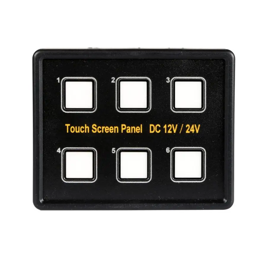 

Switch 2017 12V/24V 6 Gang LED Switch Panel Slim Touch Control Panel Box for Car Marine Boat Z906 5up