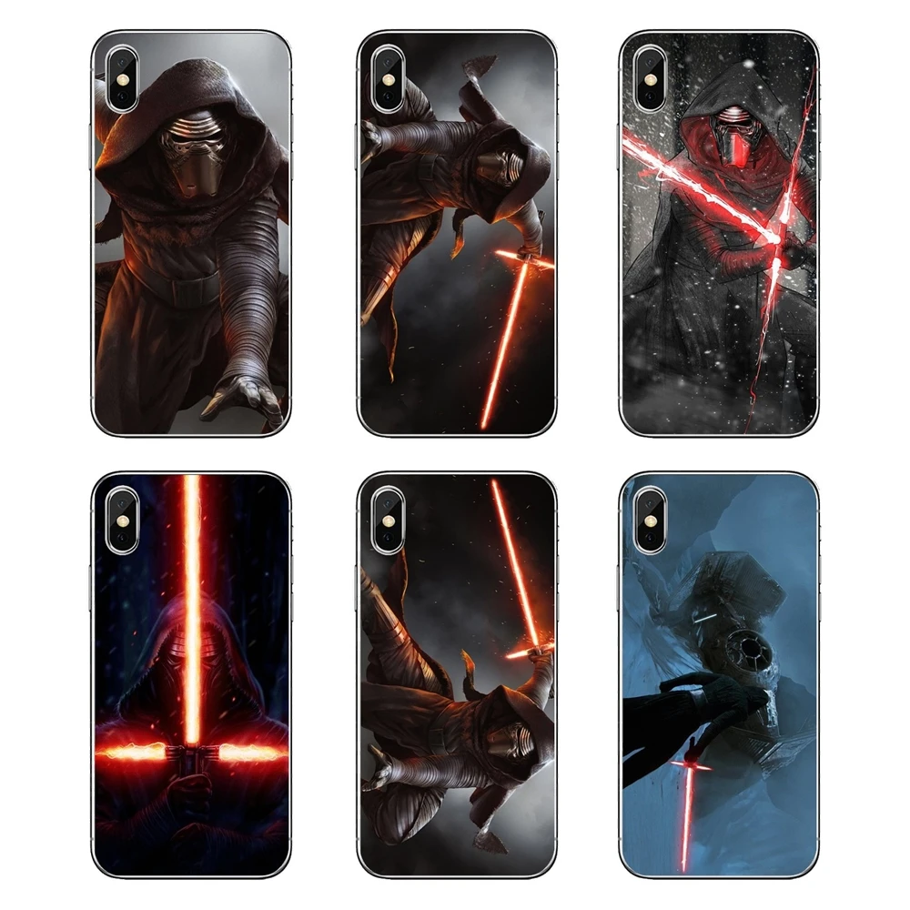 

Soft Transparent Cases Covers Star Wars commander kylo ren Art For iPod Touch iPhone 4 4S 5 5S 5C SE 6 6S 7 8 X XR XS Plus MAX