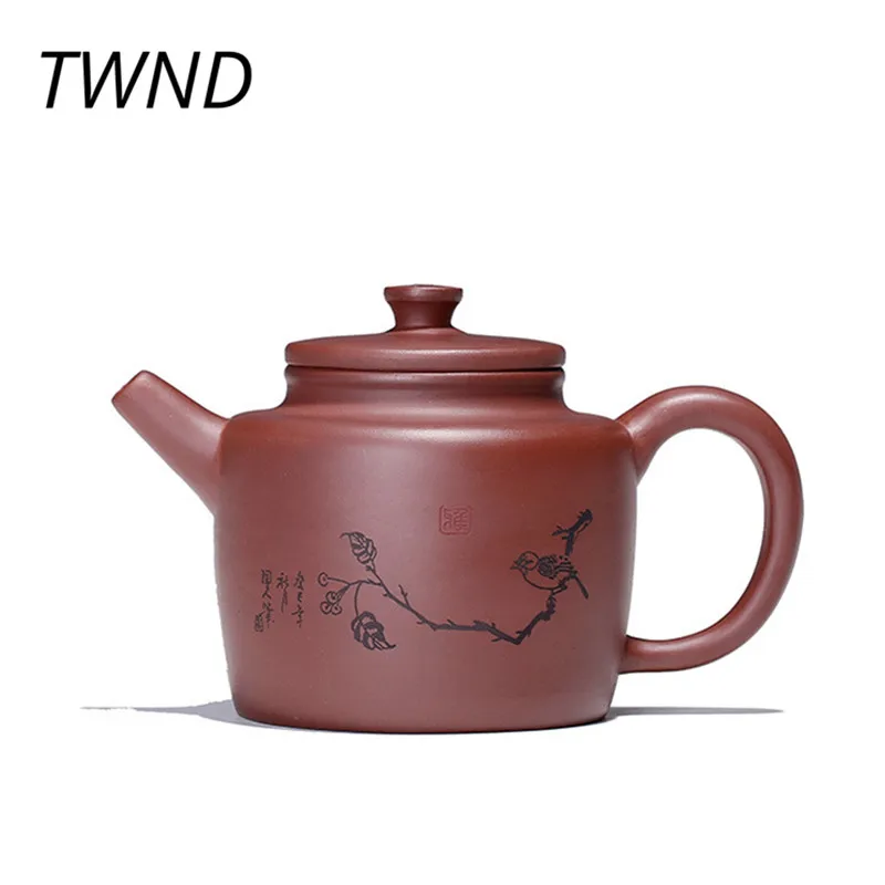 

300CC purple clay yixing teapot chinese kung fu gao deng zhong pot zisha kettle suit for green Tie Guanyin Oolong tea 16