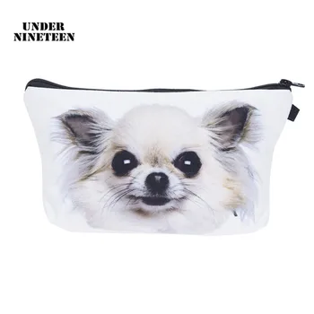 

Under Nineteen 2019 Kawaii Dog Travel Cosmetic Bag 3D Printing Makeup Organizer Bag Neceser Toiletry Wash Bath Storage Pouch