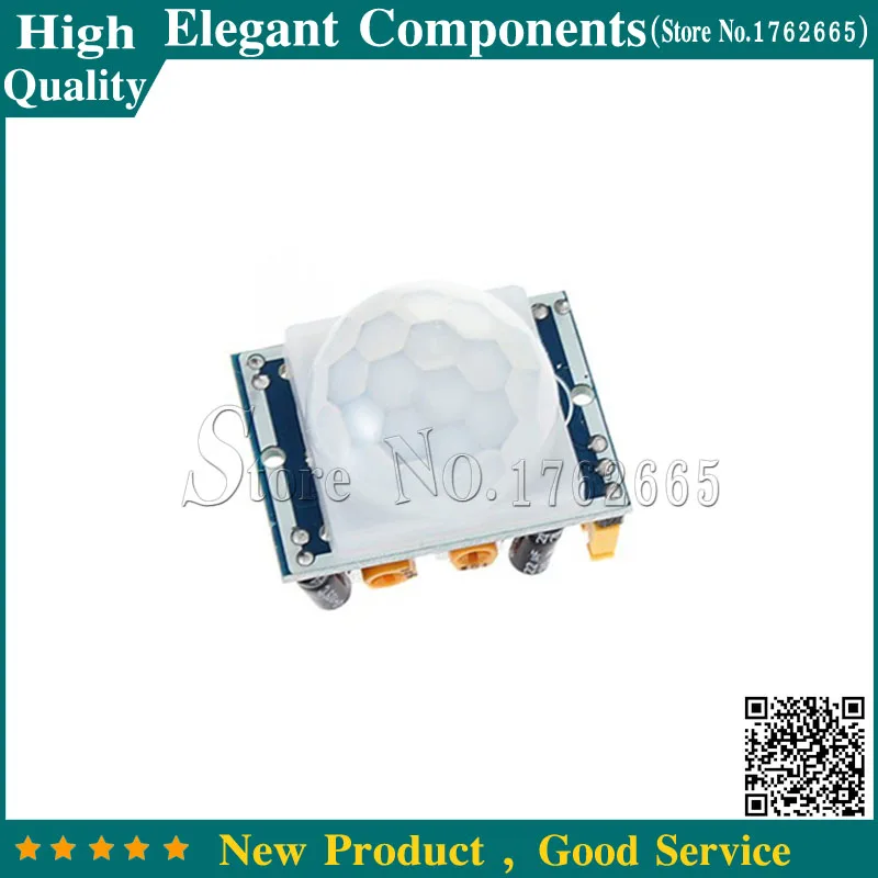 1PCS Body Sensor Module HC SR501 Adjust IR Pyroelectric Infrared PIR