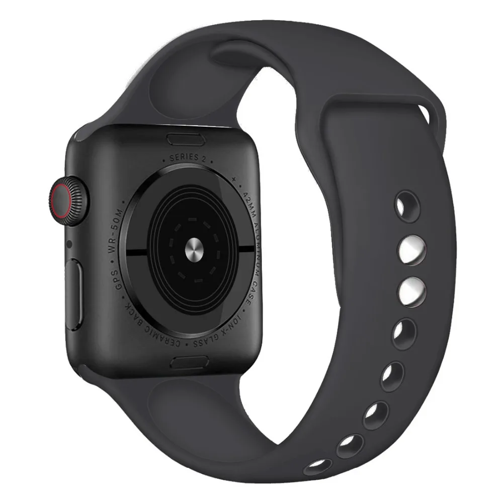 CRESTED Sport strap For Apple Watch band 4 3 42mm/38MM/44mm/40MM iwatch 4 band Silicone wrist bracelet watchband belt series 2/1 CRESTED Sport strap For Apple Watch band 4 3 42mm/38MM/44mm/40MM iwatch 4 band Silicone wrist bracelet watchband belt series 2/1