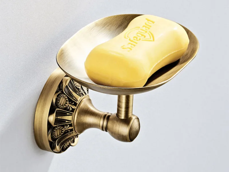 Античный Держатель мыльницы медный бронзовый держатель мыла для ванной комнаты винтажный роскошный держатель мыла для мытья рук полка
