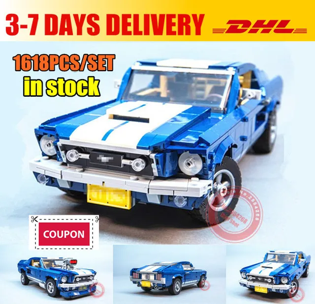 

New 21047 Creator Expert Ford Mustang fit legoings technic 10265 Set Building Blocks Bricks Assembled DIY Toys Birthday Gifts