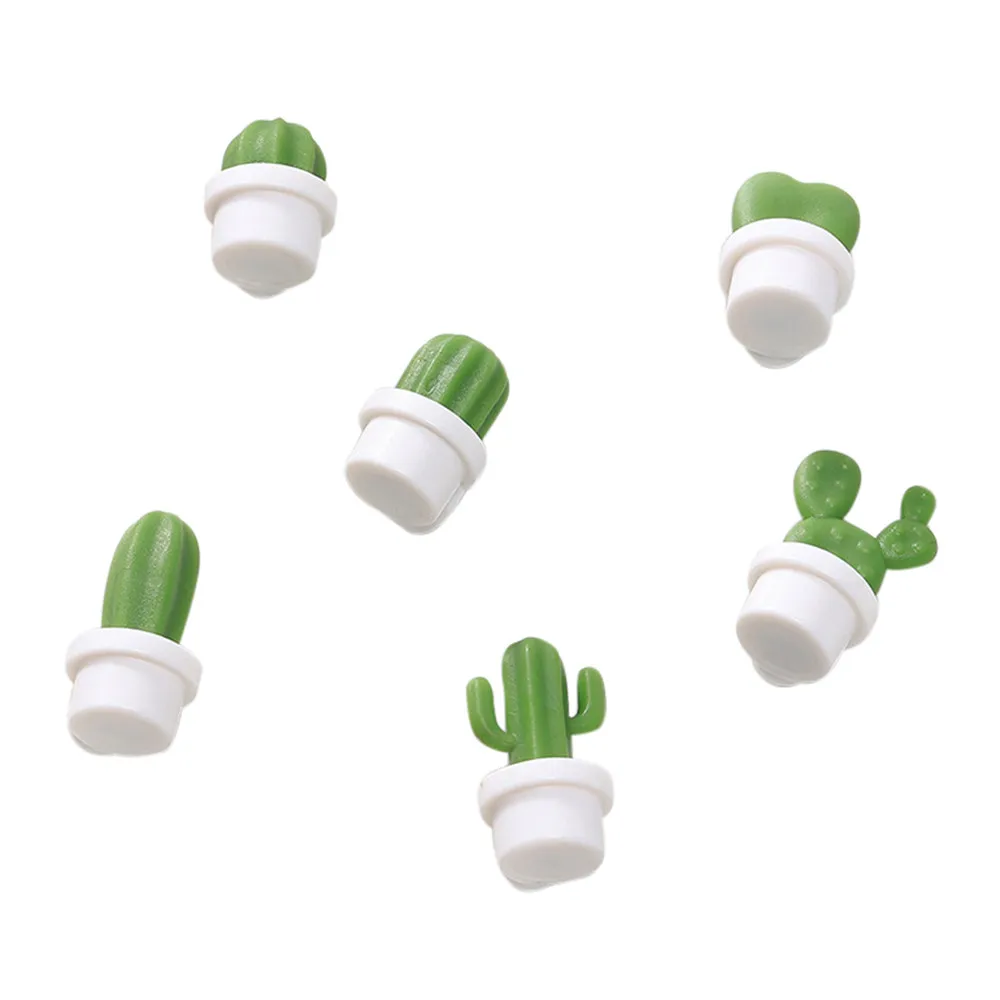 

Cute Succulent Plant 6 pcs Message Board and Reminder for Kitchen Refrigerator Magnet Button Cactus Refrigerator Message Magnet