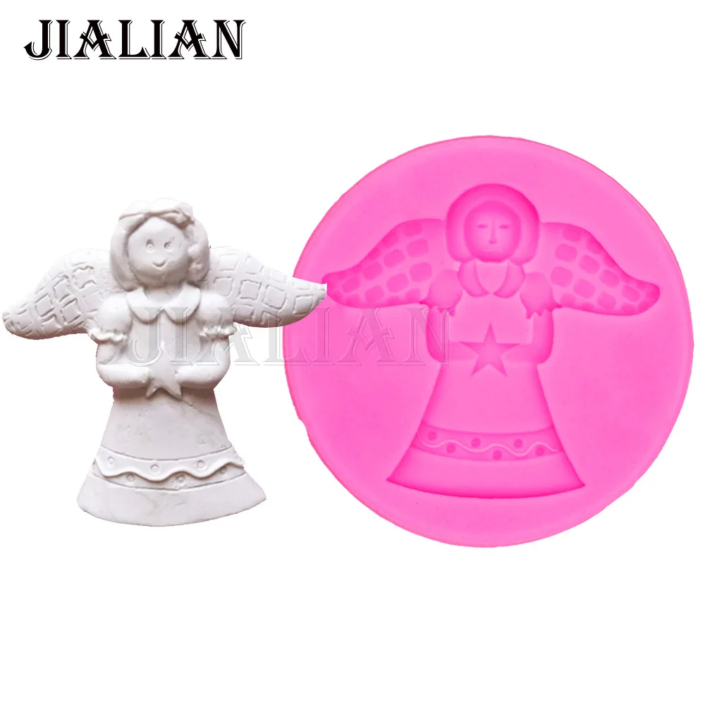 Angel Silicone Mold Gumpaste Chocolate Clay Candy Molds Fondant Cake