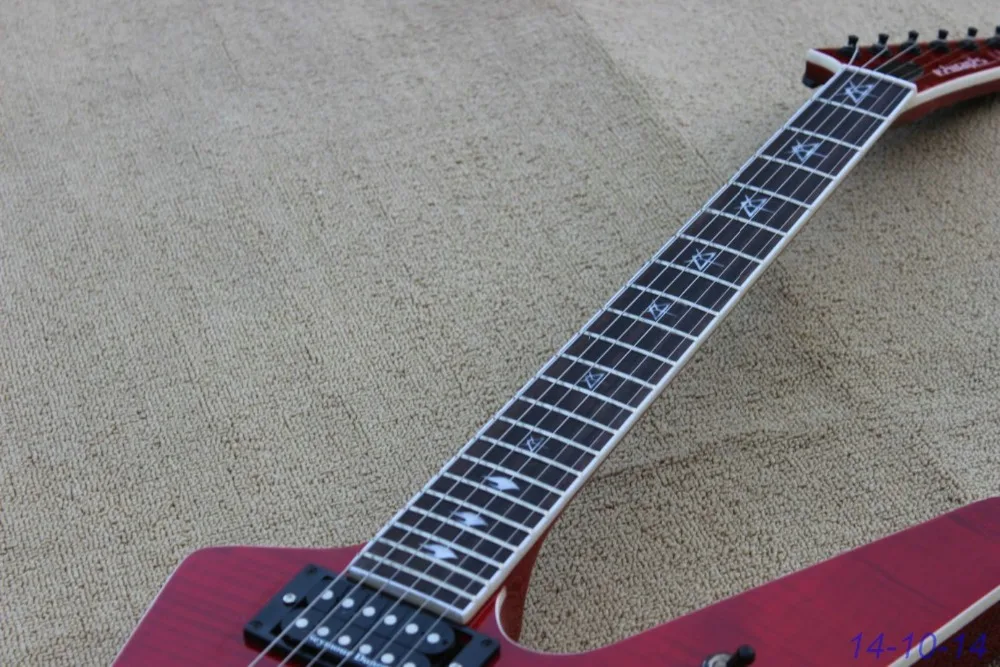 Лучшая гитара explorer специальная форма электрическая see thru red ebony fingerboard
