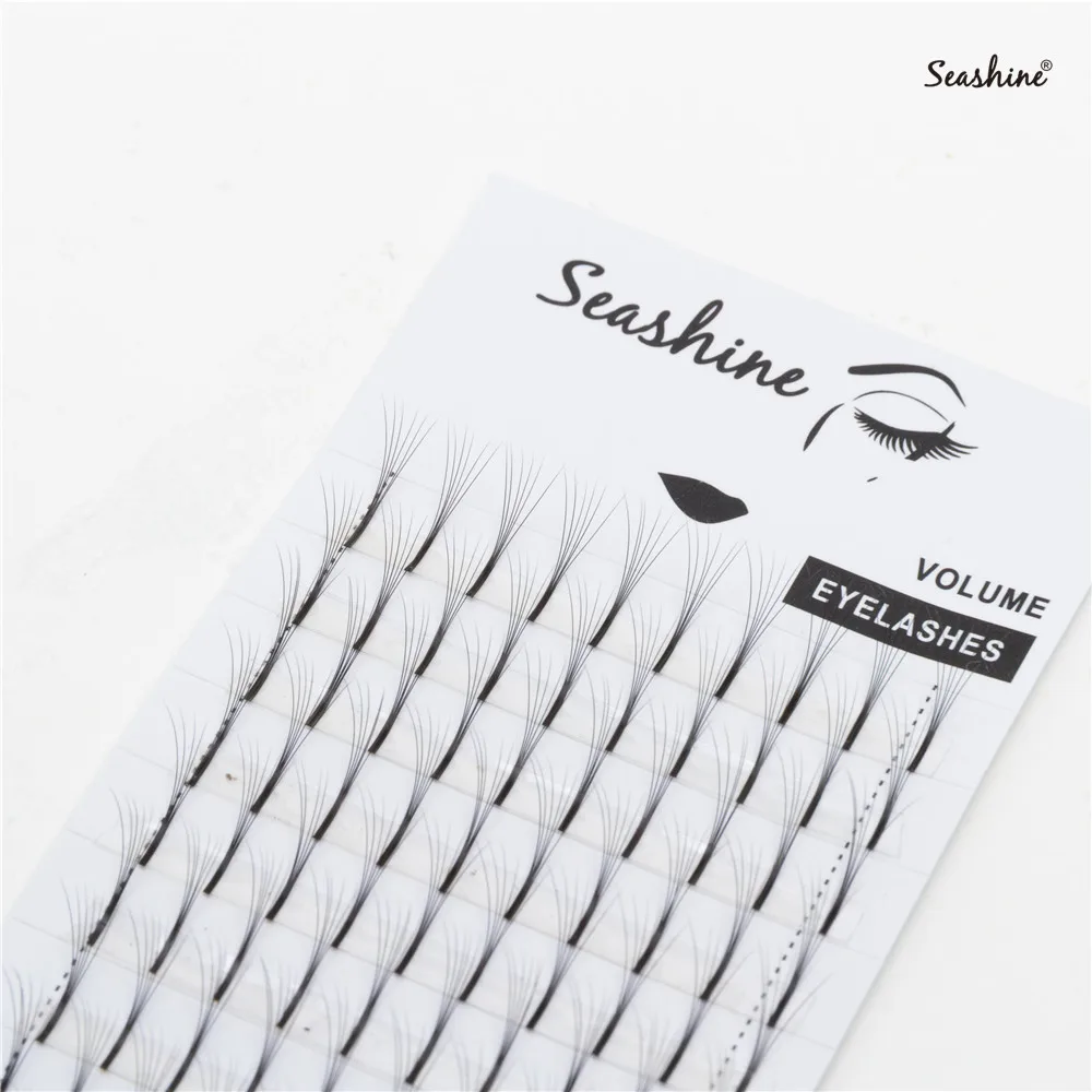 

Seashine Long Stem Volume Lash Extensions 2D-6D Premade Volume Fans High Quality Eyelash Extension Russian Volume Lash Extension