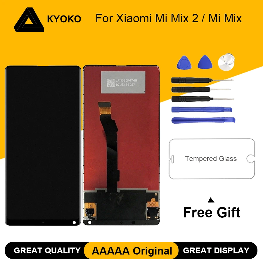 

AAAAA Original LCD For Xiaomi Mi Mix LCD Display Touch Screen Replacement Digitizer Assembly 5.99" For Xiaomi Mi MIX 2 LCD Part