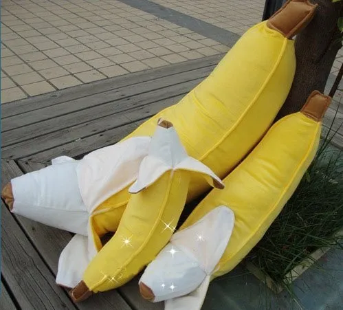 

Freeshipping banana plush toy cute fruit soft pillow 70cm size