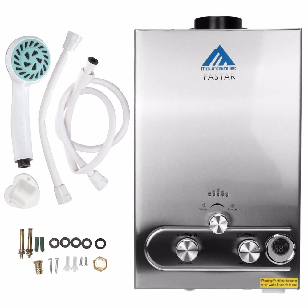 8L LPG Propane Gas Tankless Instant Hot Water Heater Instant Boiler CE