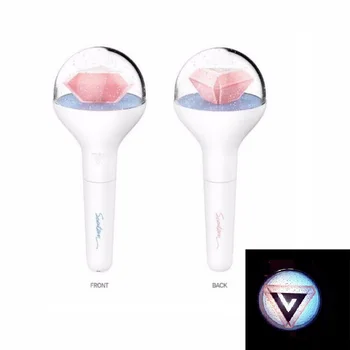

In stock LED KPOP Seventeen 17 Official Light Stick 2018 New Stick Lamp Concert Light-up Lamp Fan-Made Gift Collection Hiphop