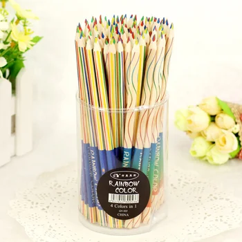 

10Pcs/set Hot sale DIY Cute Kawaii Wooden Colored Pencil Wood Rainbow Color Pencil for Kid School Graffiti Drawing Painting