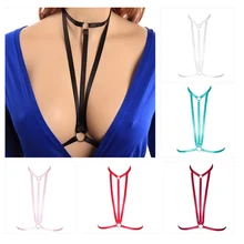 Харадзюку сексуальное женское нижнее белье подвязка бондаж из ремней клетка ремень бюстгальтер подвязка пояс пастельный, готический Регулируемый Женский белье