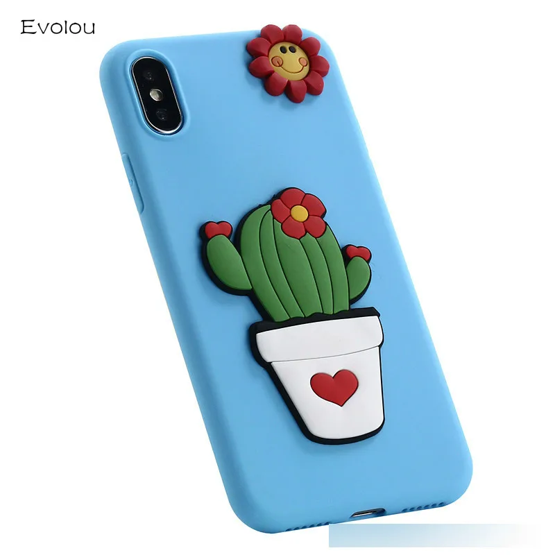 Мультяшный 3D DIY чехол для телефона Iphone Xs Max 5 5s Se 6 6s 7 8 Plus XR X мягкая задняя крышка из