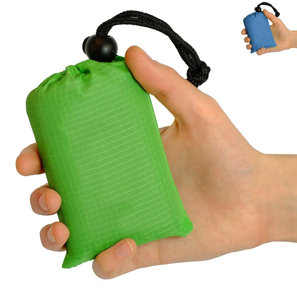 Portable Ultra thin Folding Pocket Blanket Camping Waterproof Blanket