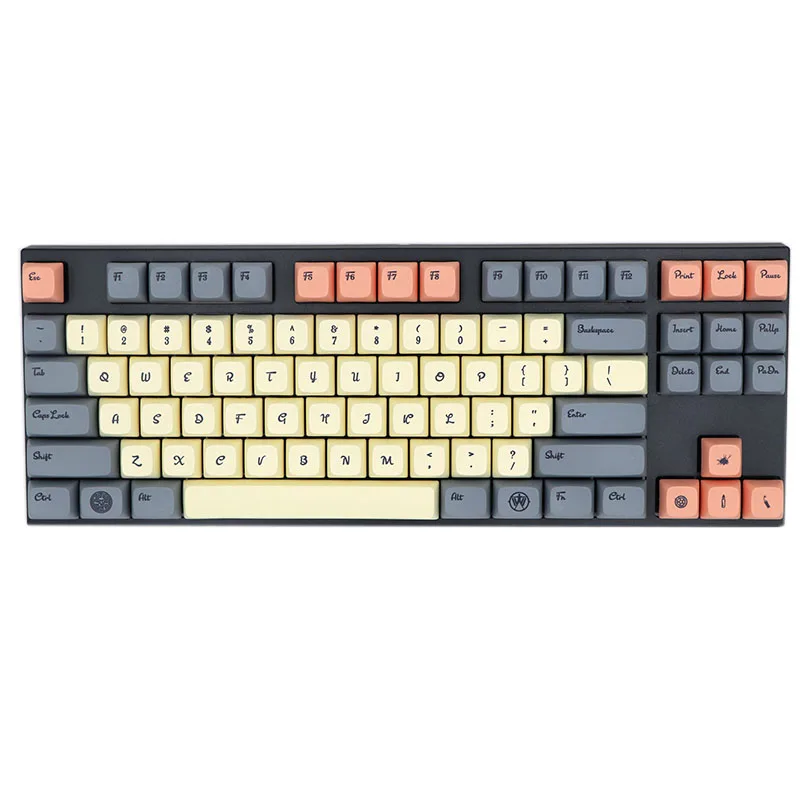 BGKC PG Western world Ethermal Dye Sublimation шрифты PBT keycap для проводной USB механическая клавиатура