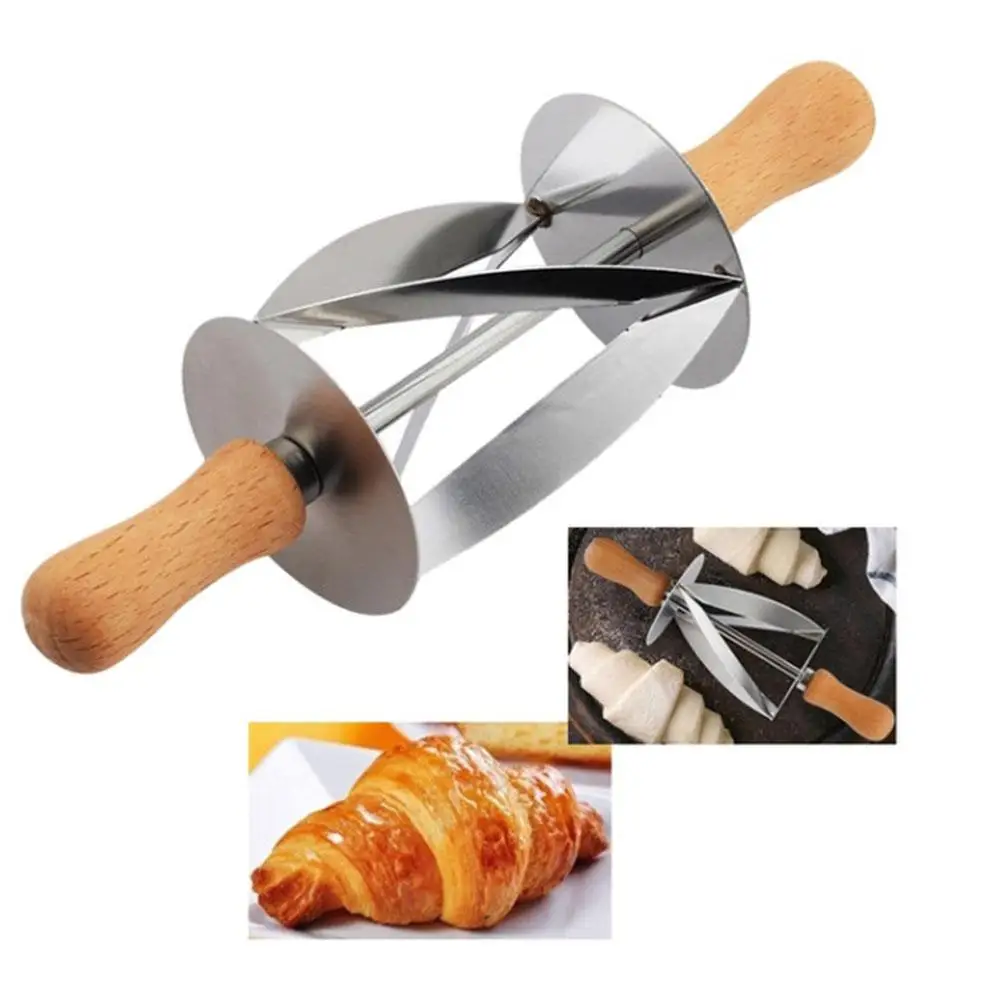 

TPFOCUS Stainless Steel Rolling Cutter for Making Croissant Bread Dough Pastry Baking Kitchen