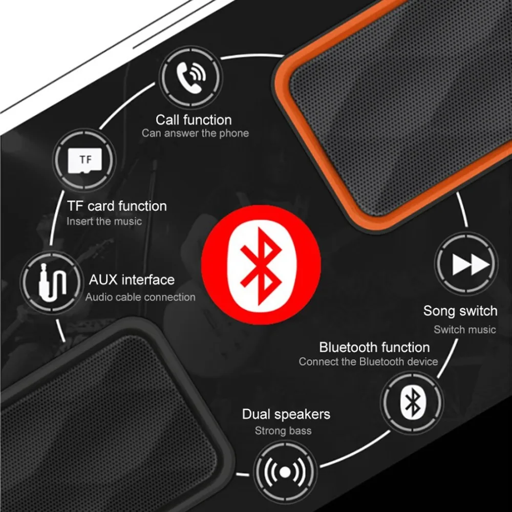 SC211 Bluetooth динамик стерео портативный мультимедийный ноутбук USB динамик TF/U диск бас пистолет Поддержка Bluetooth телефон