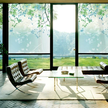 

Electrostatic frosted glass stickers small fresh transparent opaque blackout windows bedroom window stickers window film