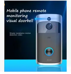 Водонепроницаемый 720P HD Беспроводной Wi-Fi видео дверной звонок Камера Ночное видение двусторонней батарейка для детских игрушек