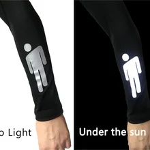 Billie Eilish нарукавники Светоотражающие дышащие рукава для бега баскетбольные налокотники для фитнеса рукавицы спортивные велосипедные