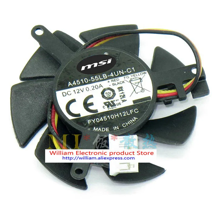 Оригинальный A4510 55LB 4UN C1 FY04510H12LFC 12 В постоянного тока 0.20A охлаждающий вентилятор