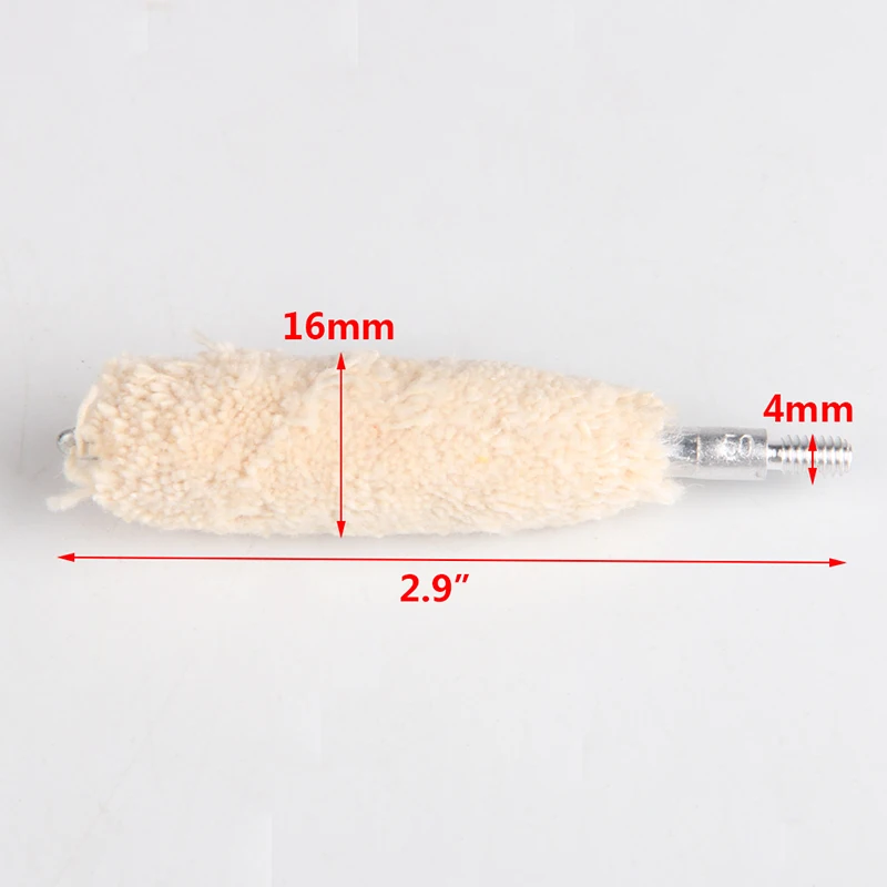 Tactical .50cal Mop Brush Cotton Clean Swab Gun Cleaning Brush for Hunting Rifle  5pcslot RL37-0049-50 (7)