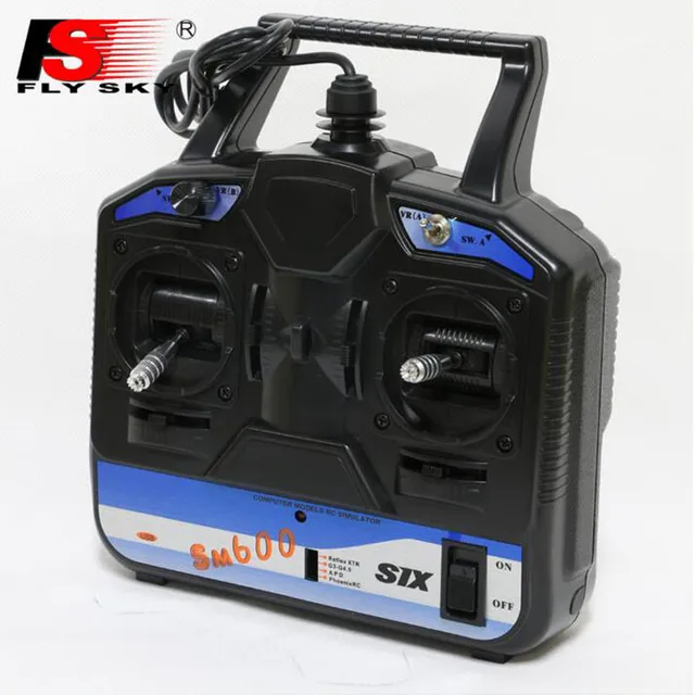 Best Price RC Simulator SM600 Flysky FS 6CH SM600 Simulator Support G6 G7 XTR FMS For 3D Helicopter Airplane Gilder Fix-wing