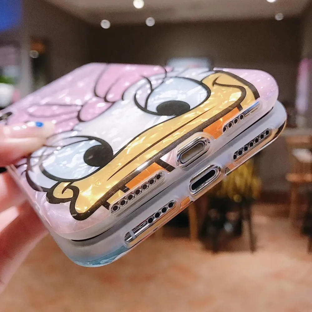 Силиконовый чехол для iphone 11pro XS MAX XR 6s 7 8 Plus funda donald duck diamond apple iphone 11pro Max чехол