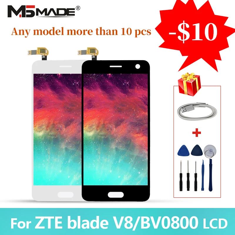

5.2" For ZTE Blade V8 BV0800 LCD Touch Screen Digitizer Display Replacement Assembly Parts Free Shipping For V 8 Full LCD