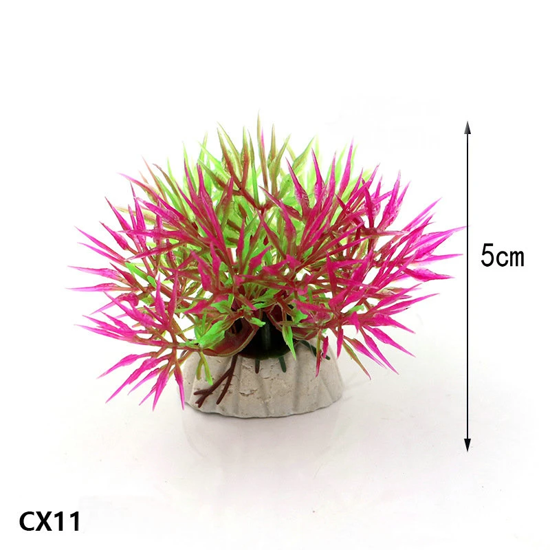 Горячая подводный аквариум пластиковые растения пейзаж моделирование водное растение трава орнамент Декор Искусственный Аквариум Украшение
