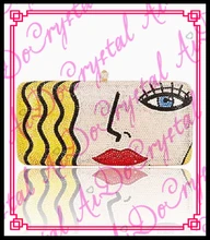 aidocrystal einzigartiges design sexy blonde Kopf Muster frauen fashion abend clutches