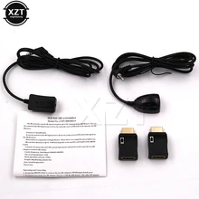 Extensor ir de alta qualidade sobre hdmi-adaptadores de controle remoto compatível receptor kit de cabo transmissor interruptor de duas vias