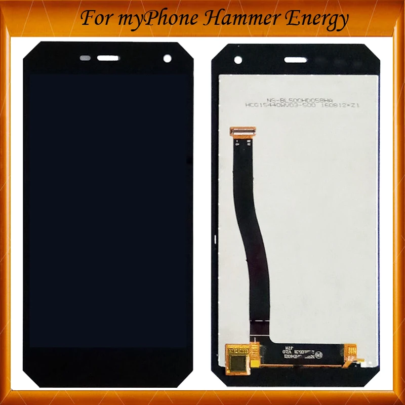 Черный ЖК дисплей для myPhone Hammer Energy + сенсорный экран в сборе высококачественный