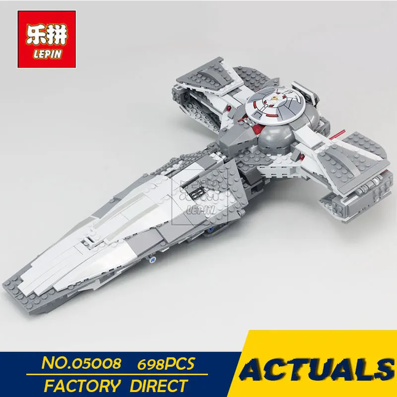 

LEPIN 05008 698pcs Star Set Wars Sith Infiltrator Figure Marvel Building Blocks Set Toys Compatible With 7961 7 Force Awaken