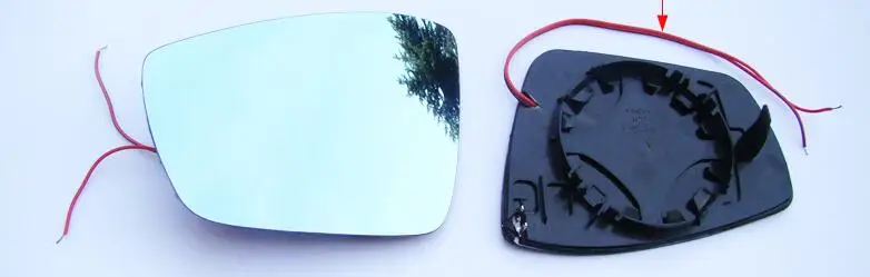  Osmrk rear view blue mirror with led yellow turn signal arrow and electric heating for Volkswagen p - 32811415423