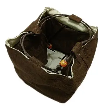 Простой цвет 4 сетки мешочек для украшений дорожная сумка хлопок квадратная Нижняя чайная чашка сумка упаковка браслет ожерелье брелок карман для хранения
