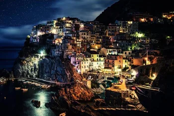 

Cinque Terre Starry Night The wooden puzzle 1000 pieces ersion jigsaw puzzle white card adult children's educational toys