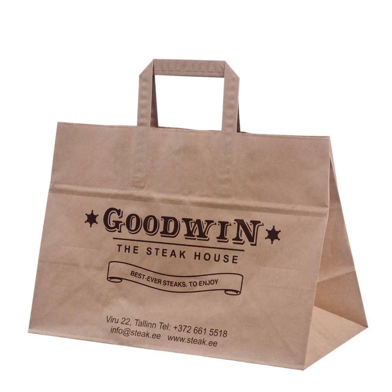 sport printing color kraft paper bag