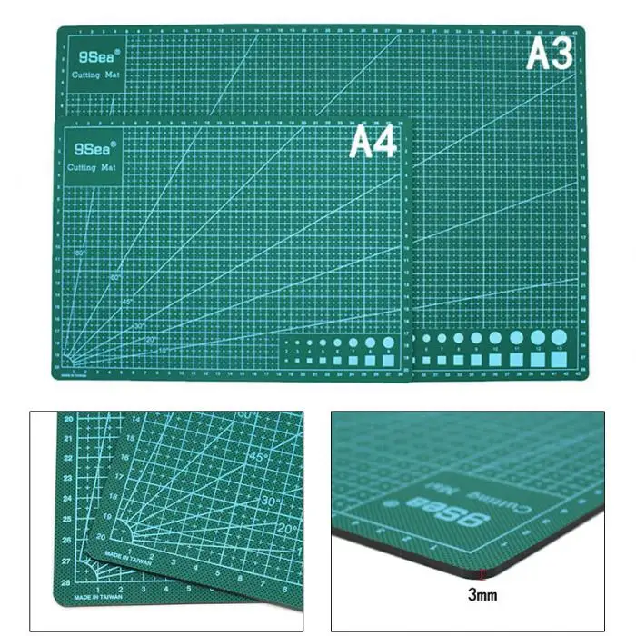 A3 A4 ПВХ бумагорез резки мат лосткутное одеяло линиями сетки печатной платы Прямая