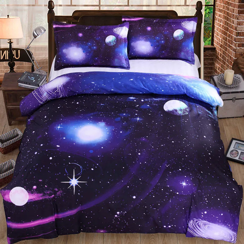 

Starry Sky Galaxy Comforter Bedding Sets King Twin Queen Size Family Bed Cover Linen Luxury Duvet Cover Set Bed Sheet Bedspread