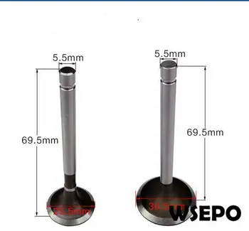 

OEM Quality! Intake and Exhaust Valves Kit for 170F/173F/L48 4HP 4 Stroke Single Cylinder Air Cooled Diesel Engine