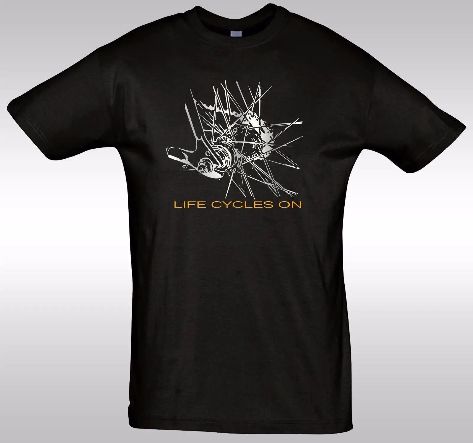 

Bicycle T shirt Cycling Rider Gift Bike tee Life Cycles on NEW Cool Casual pride t shirt men Unisex New Fashion tshirt