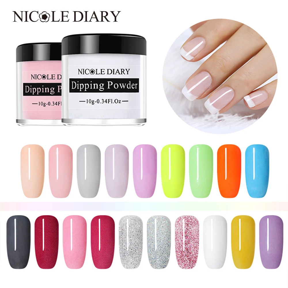 NICOLE DIARY Dipping System Powder Without Lamp Cure Nails Dip Powder
