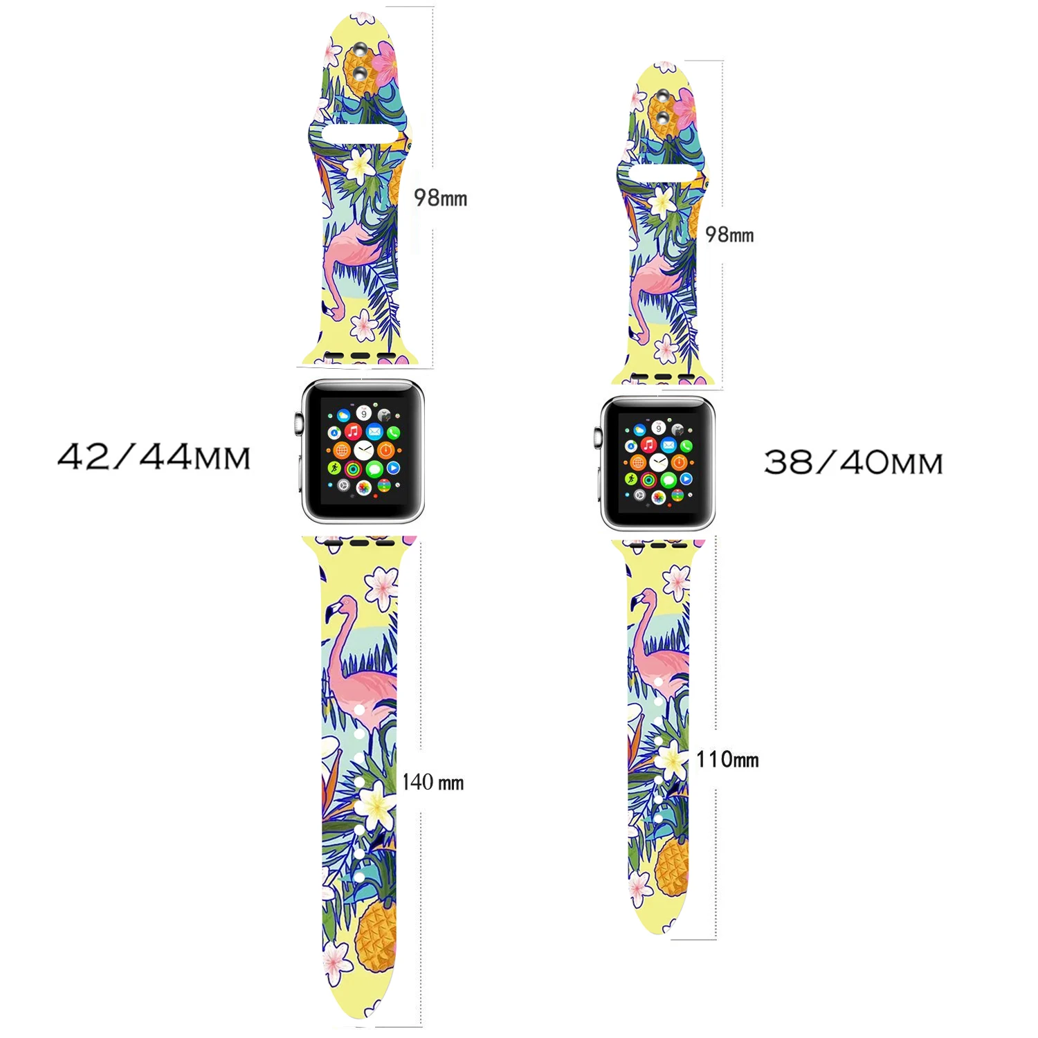 Мягкий силиконовый ремешок для apple watch series 5, 4, 3, 2, 1, iWatch, браслет для apple watch 38 мм, 42 мм, 40 мм, 44 мм, спортивный ремешок